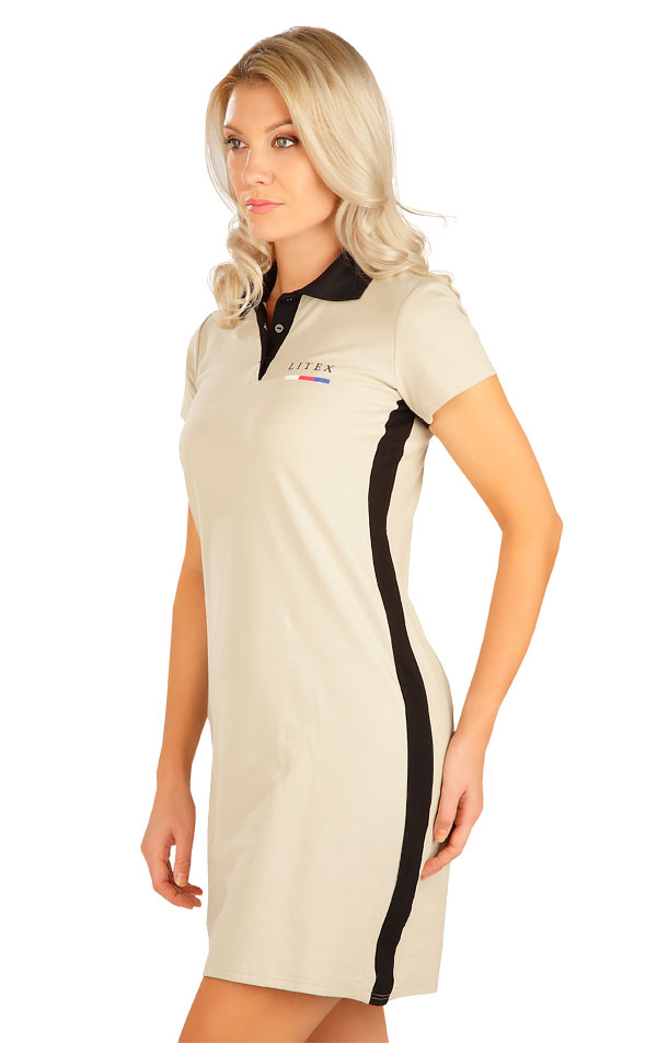 Women´s dress with short sleeves. 5B305 | Sportswear - Discount LITEX