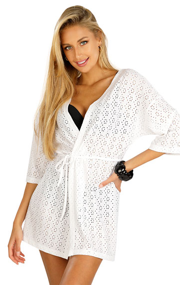 Beach Cardigan with 3/4 length sleeves.