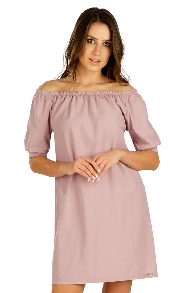 Women´s clothes > Women´s dress with short sleeves. 5D044