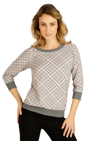 Hoodies, Polonecks > Women´s sweatshirt with 3/4 length sleeves. 5D301