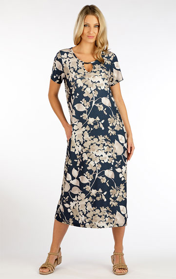 Dresses, skirts, tunics > Women´s dress with short sleeves. 5F057