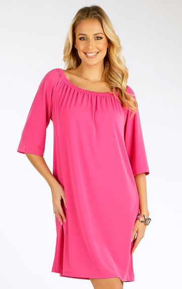 Women´s clothes > Women´s dress with exposed shoulders. 5G001