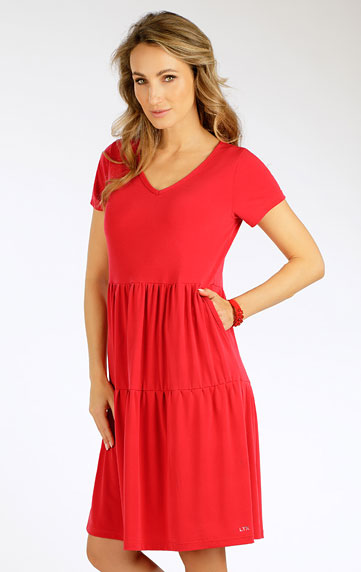 Women´s clothes > Women´s dress with short sleeves. 5G025