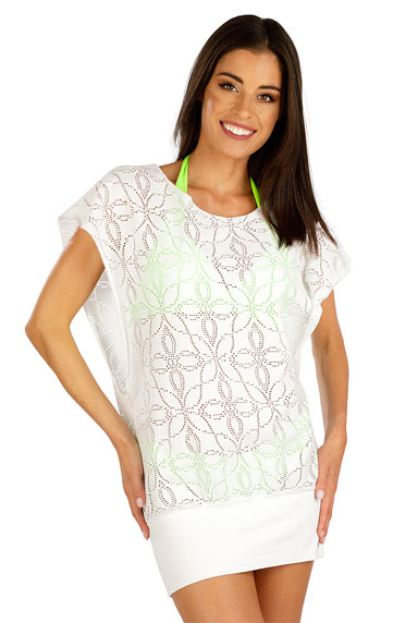 Beach  Accessories > Beach tunic with short sleeves. 6E397