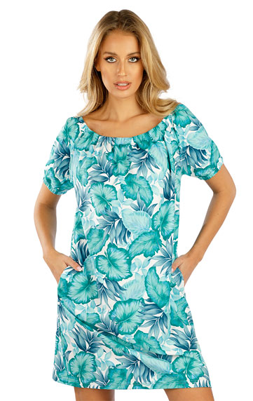 Dresses, skirts, tunics > Women´s dress with short sleeves. 6E412