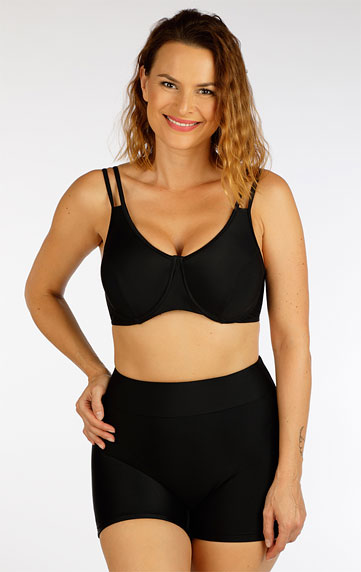 Bikini top with deep cups.