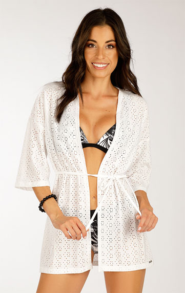 Beach  Accessories > Beach Cardigan with 3/4 length sleeves. 6F344