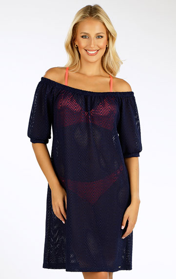 Swimwear > Beach dress with short sleeves. 6G397