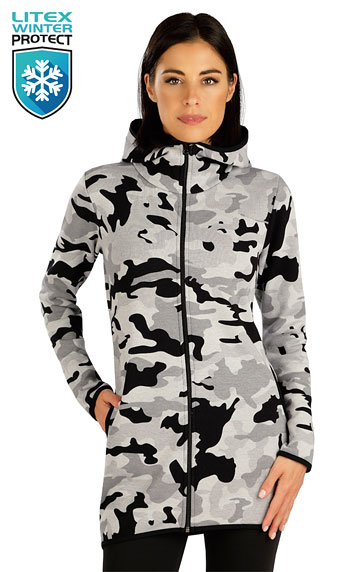 Sweatshirts, cardigans, Polonecks > Women´s long sweatshirt with hood. 7C102
