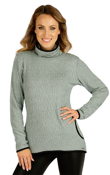 Damen Rollkragenpullover mit langen Ärmeln.