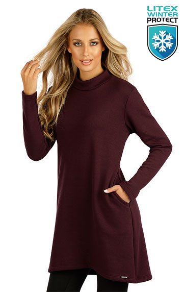 Women´s clothes > Women´s dress with long sleeves. 7D042