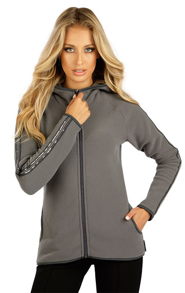 Sportswear > Women´s fleece hoodie jacket. 7D304