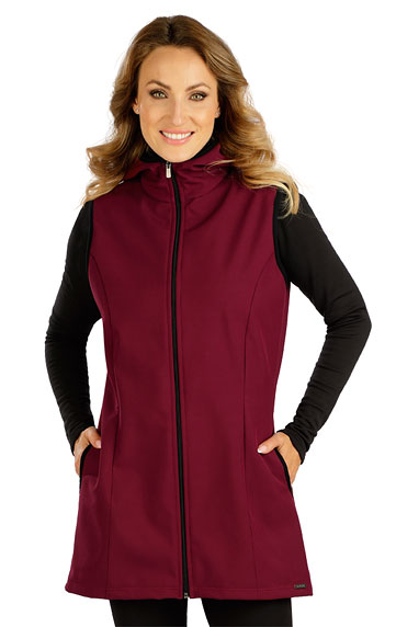 Jackets, vests > Women´s hooded softshell vest. 7D313