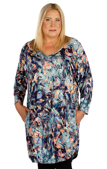 Plus size LITEXXXL > Women´s dress with 3/4 length sleeves. 7E068
