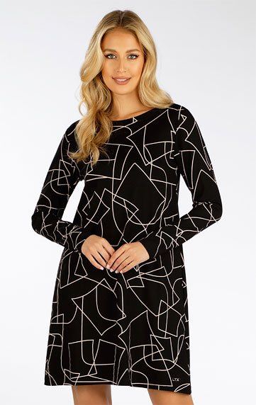 Women´s clothes > Women´s dress with long sleeves. 7F004