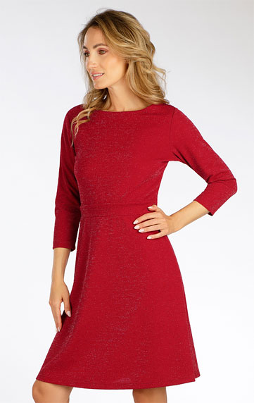 Dresses, skirts, tunics > Women´s dress with 3/4 length sleeves. 7F022