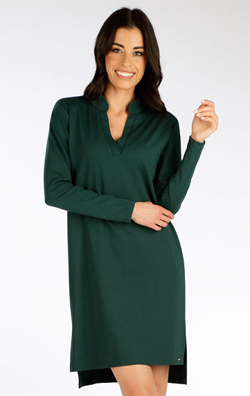 Women´s clothes > Women´s dress with long sleeves. 7F044