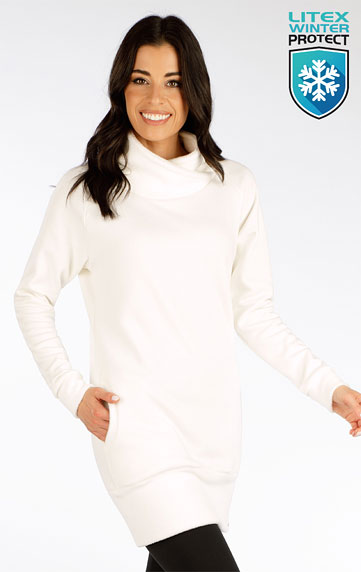 Sweatshirt dresses > Sweatshirt dress with long sleeves. 7F130