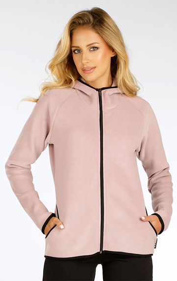 Women´s fleece hoodie jacket.